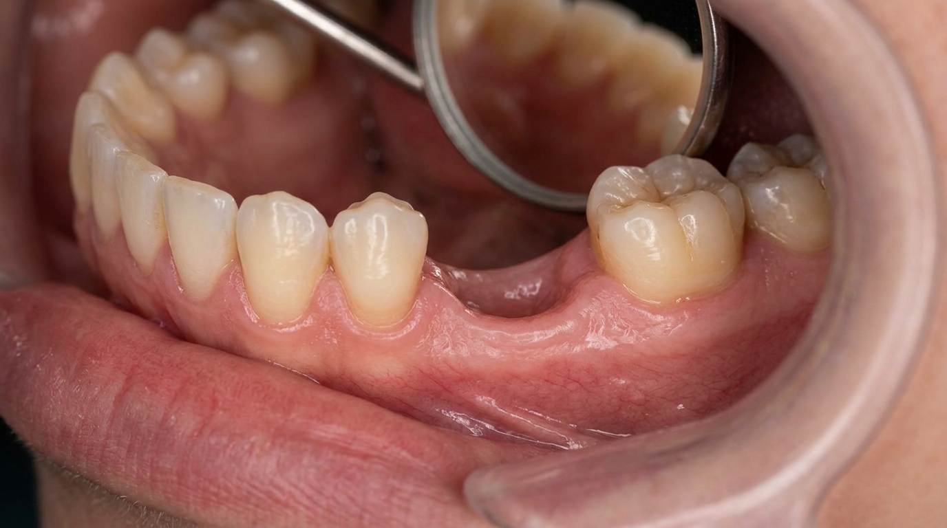 Before: Missing Molar & Gum Ridge Gap